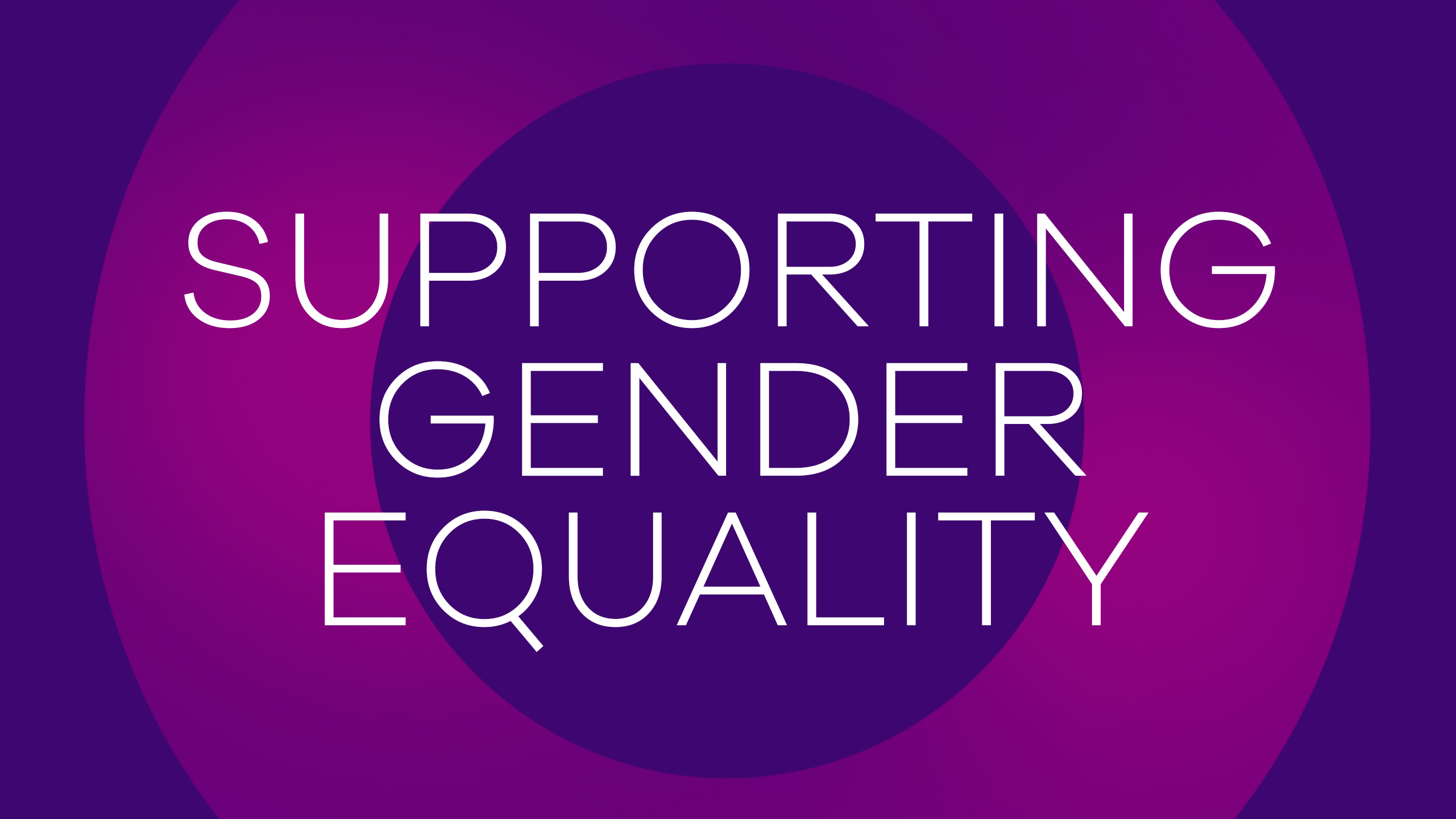 Supporting Gender Equality