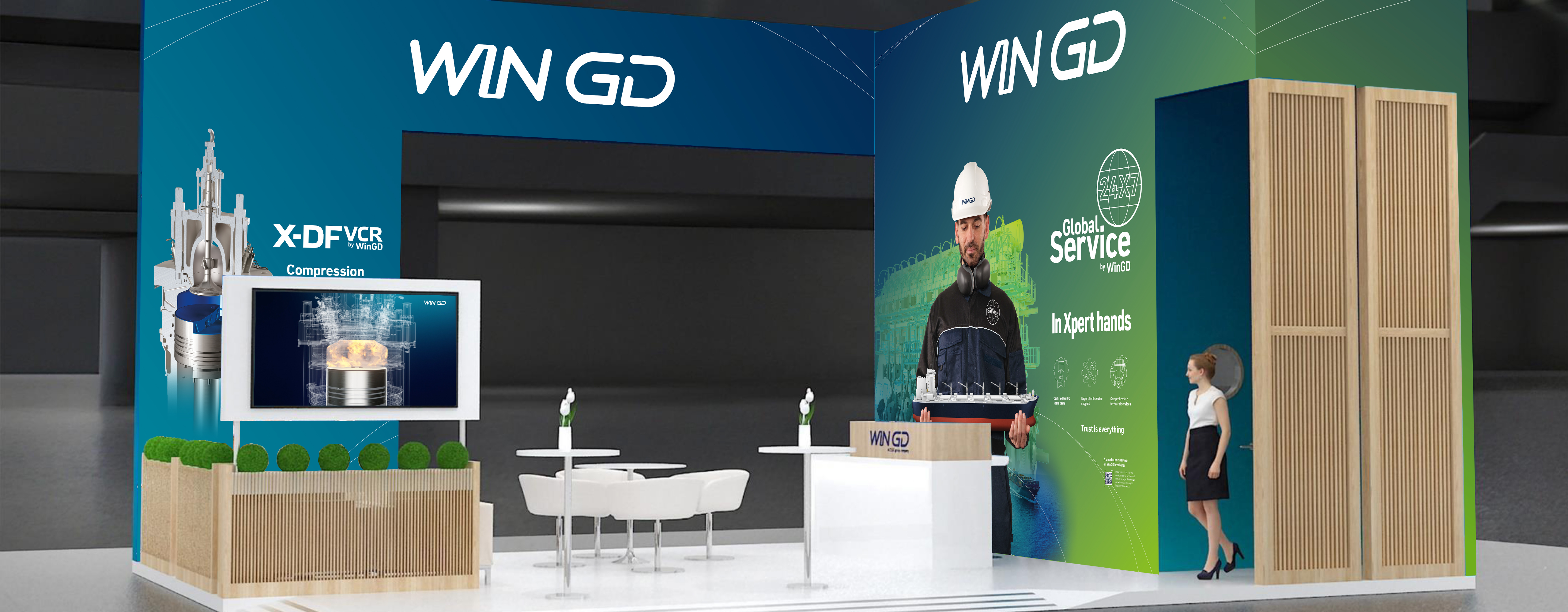 Display stand visualisation